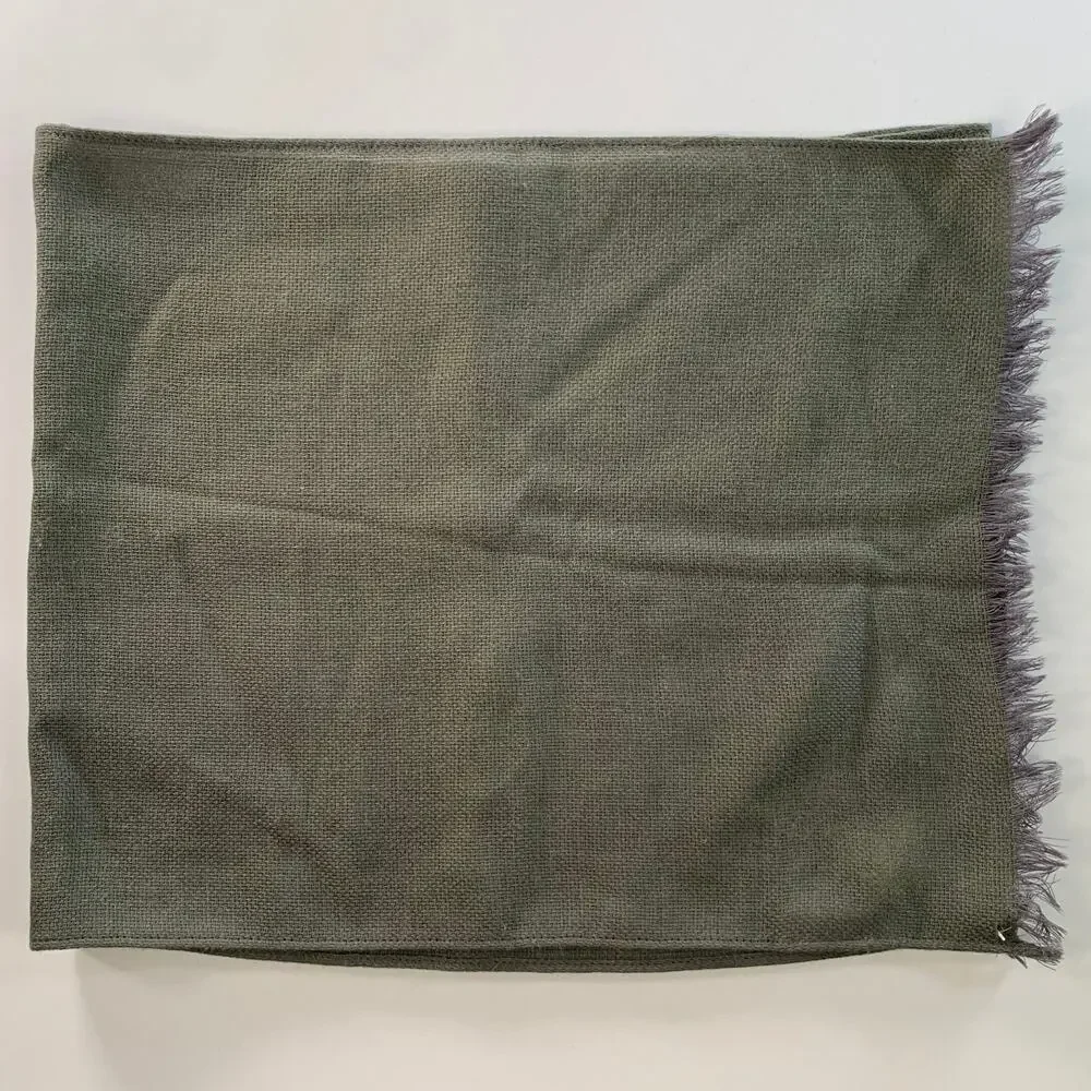 ERMENEGILDO ZEGNA Green Wool Scarves & Shawls